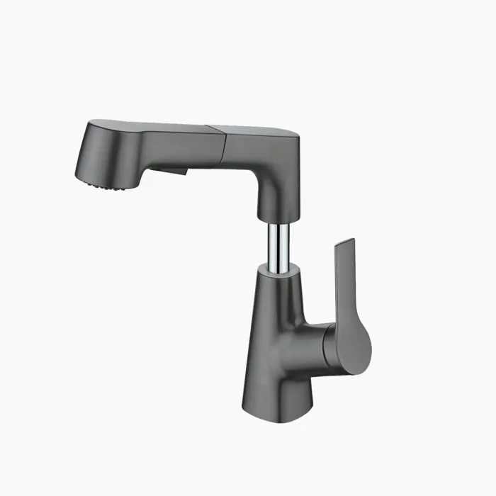 Elevate Your Sink Experience with Lefton's Single-Hole Rotatable and Liftable Pull-Out Faucet - BF2203